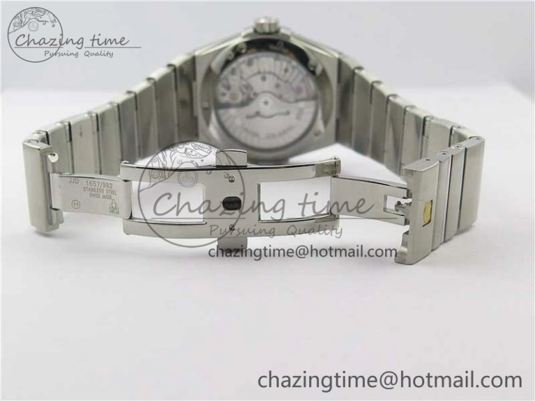 Sleek Constellation 38mm SS VSF 1:1 Best Edition White Textured Dial on SS Bracelet A8500 Super Clone 7919