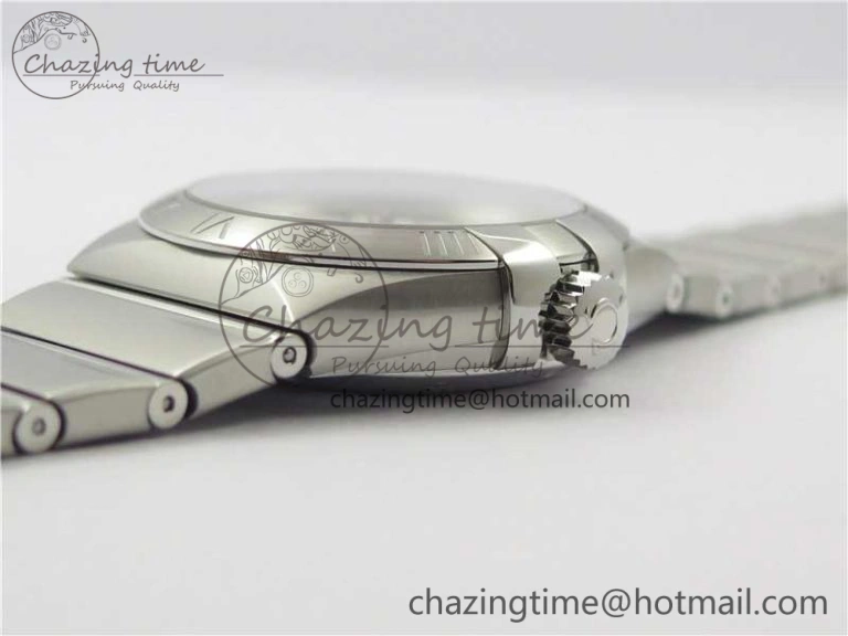Sleek Constellation 38mm SS VSF 1:1 Best Edition White Textured Dial on SS Bracelet A8500 Super Clone 7919