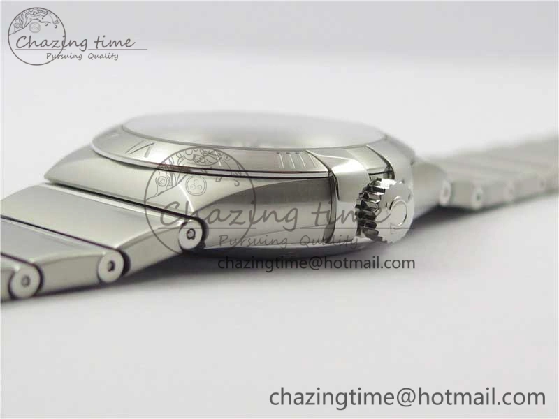 Sleek Constellation 38mm SS VSF 1:1 Best Edition White Textured Dial on SS Bracelet A8500 Super Clone 7919