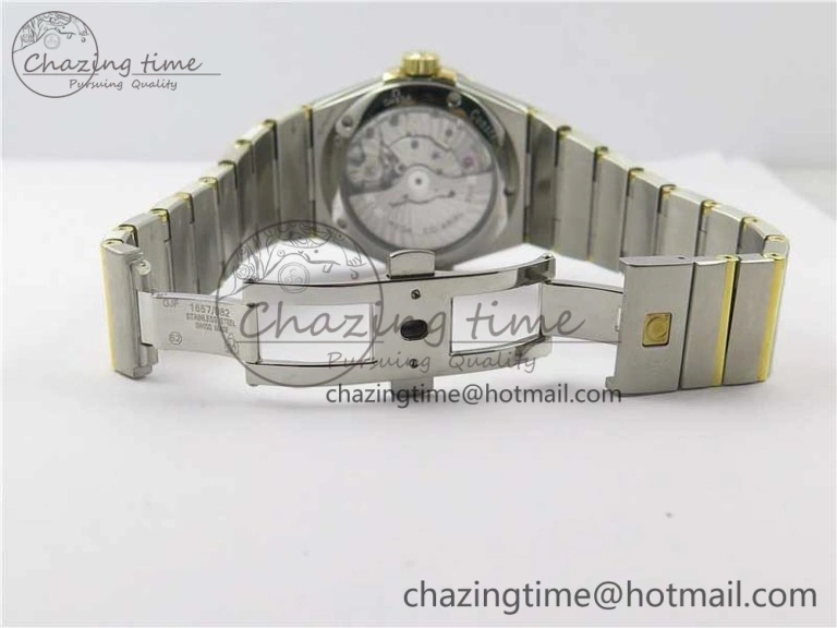 Constellation 38mm SS RG VSF 1:1 Best Edition Blue Textured Dial on SS RG Bracelet A8500 Super Clone Elegant 10542