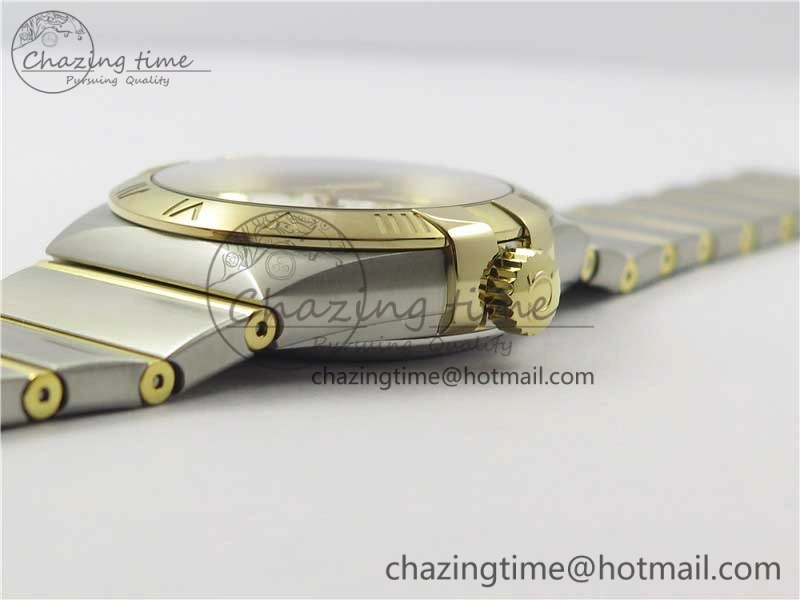 Constellation 38mm SS RG VSF 1:1 Best Edition WhiteTextured Dial on SS RG Bracelet A8500 Super Clone Durable 7921