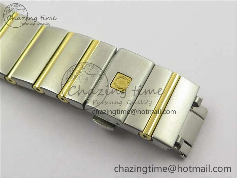Constellation 38mm SS YG VSF 1:1 Best Edition Gold Textured Dial on SS YG Bracelet A8500 Super Clone ZipUp 10545