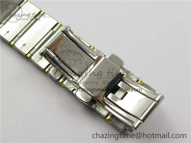 Constellation 38mm SS YG VSF 1:1 Best Edition Gold Textured Dial on SS YG Bracelet A8500 Super Clone ZipUp 10545