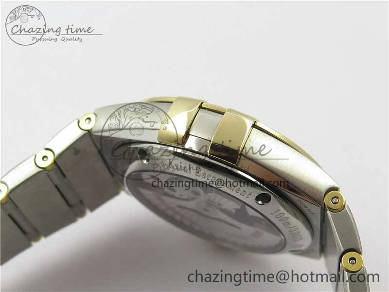Constellation 38mm SS YG VSF 1:1 Best Edition Gold Textured Dial on SS YG Bracelet A8500 Super Clone ZipUp 10545