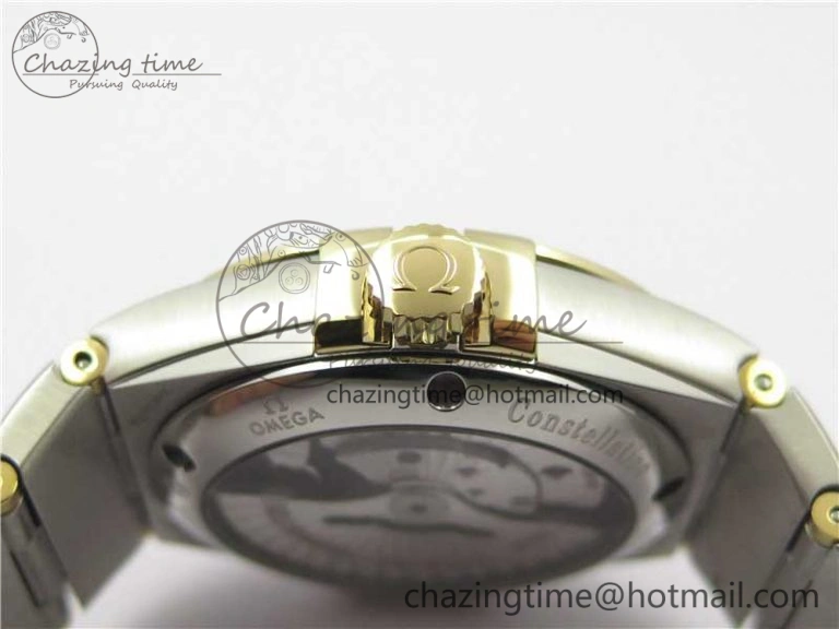 Constellation 38mm SS YG VSF 1:1 Best Edition Gold Textured Dial on SS YG Bracelet A8500 Super Clone ZipUp 10545