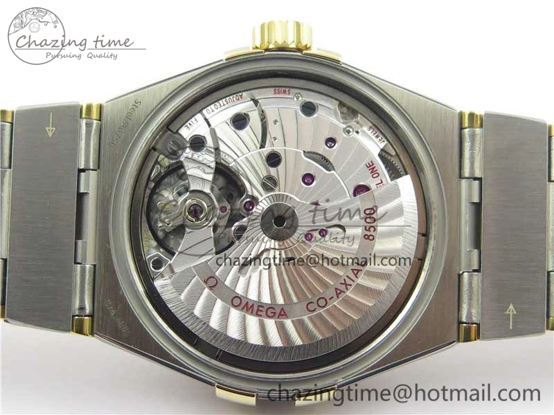 Constellation 38mm SS YG VSF 1:1 Best Edition Gold Textured Dial on SS YG Bracelet A8500 Super Clone ZipUp 10545