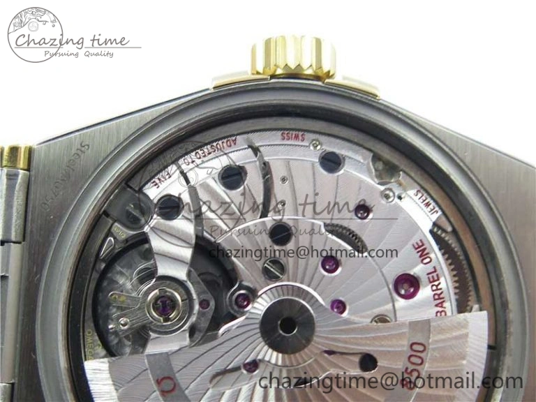 Constellation 38mm SS YG VSF 1:1 Best Edition Gold Textured Dial on SS YG Bracelet A8500 Super Clone ZipUp 10545