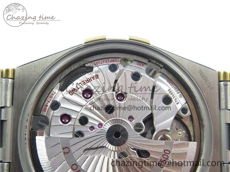 Constellation 38mm SS YG VSF 1:1 Best Edition Gold Textured Dial on SS YG Bracelet A8500 Super Clone ZipUp 10545