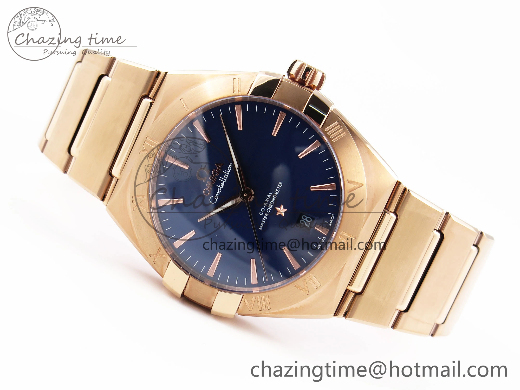 WeatherProof Constellation 39mm RG ASWF 1:1 Best Edition Blue Dial on RG Bracelet A 7778