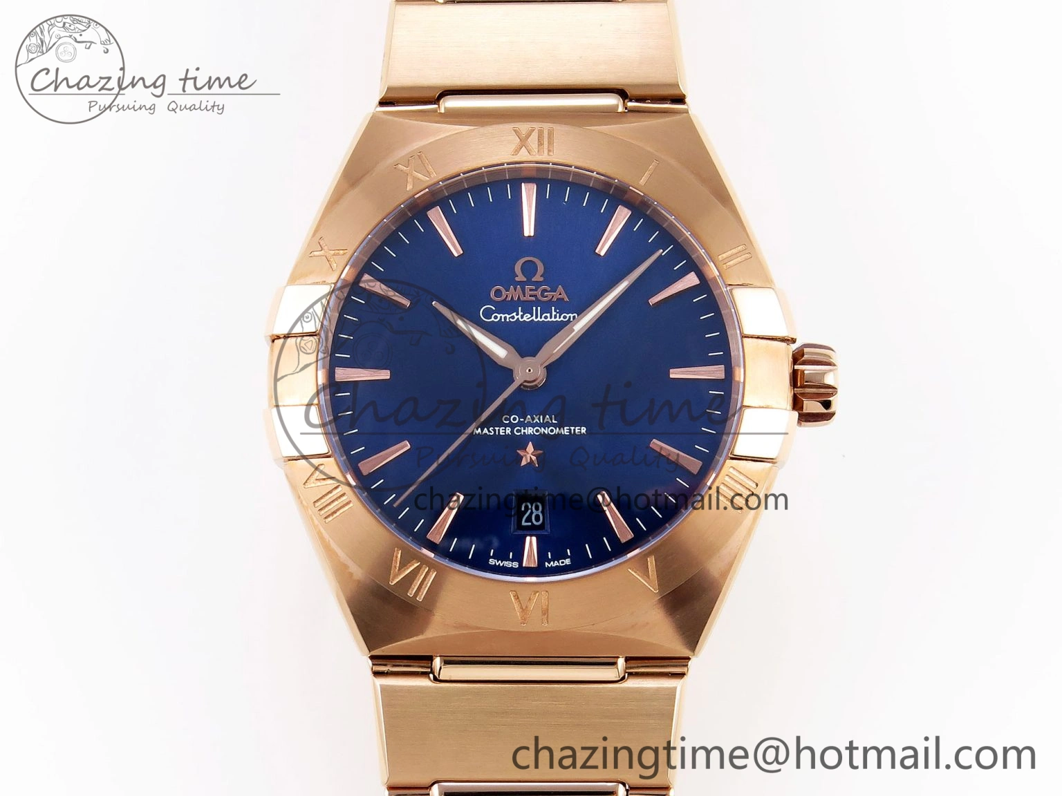 WeatherProof Constellation 39mm RG ASWF 1:1 Best Edition Blue Dial on RG Bracelet A 7778