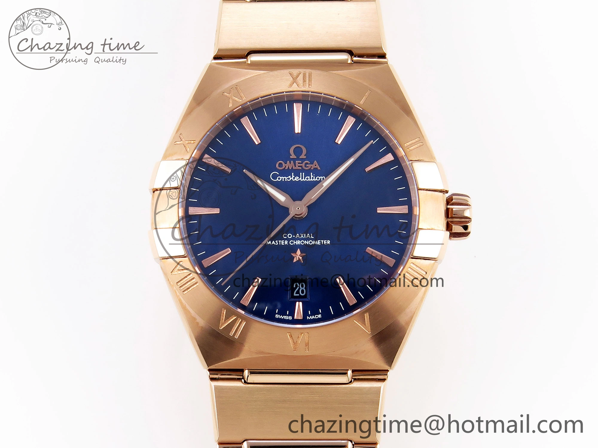 WeatherProof Constellation 39mm RG ASWF 1:1 Best Edition Blue Dial on RG Bracelet A 7778