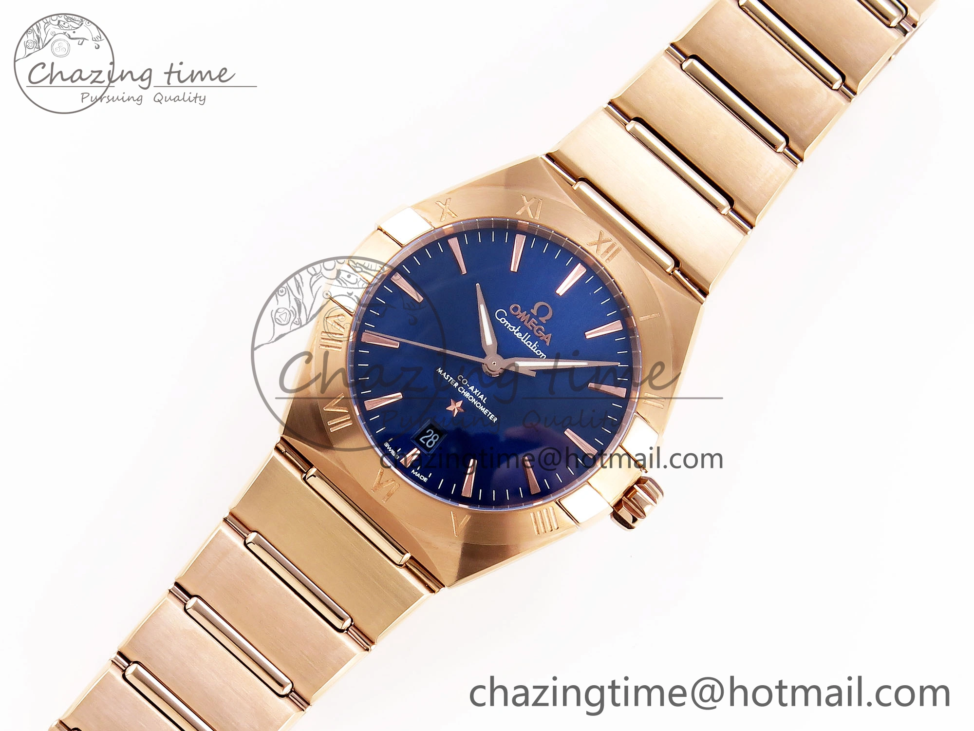 WeatherProof Constellation 39mm RG ASWF 1:1 Best Edition Blue Dial on RG Bracelet A 7778