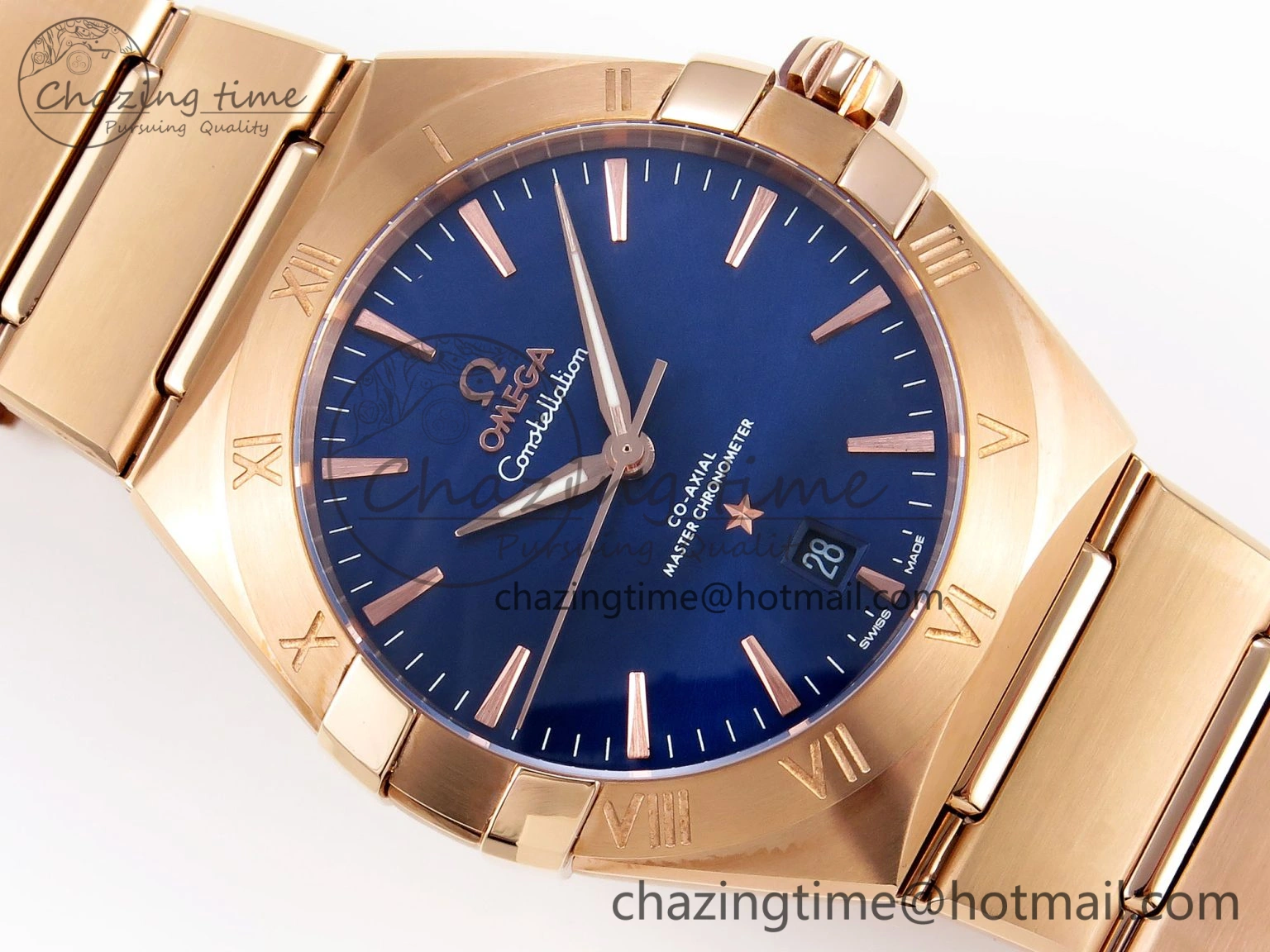 WeatherProof Constellation 39mm RG ASWF 1:1 Best Edition Blue Dial on RG Bracelet A 7778
