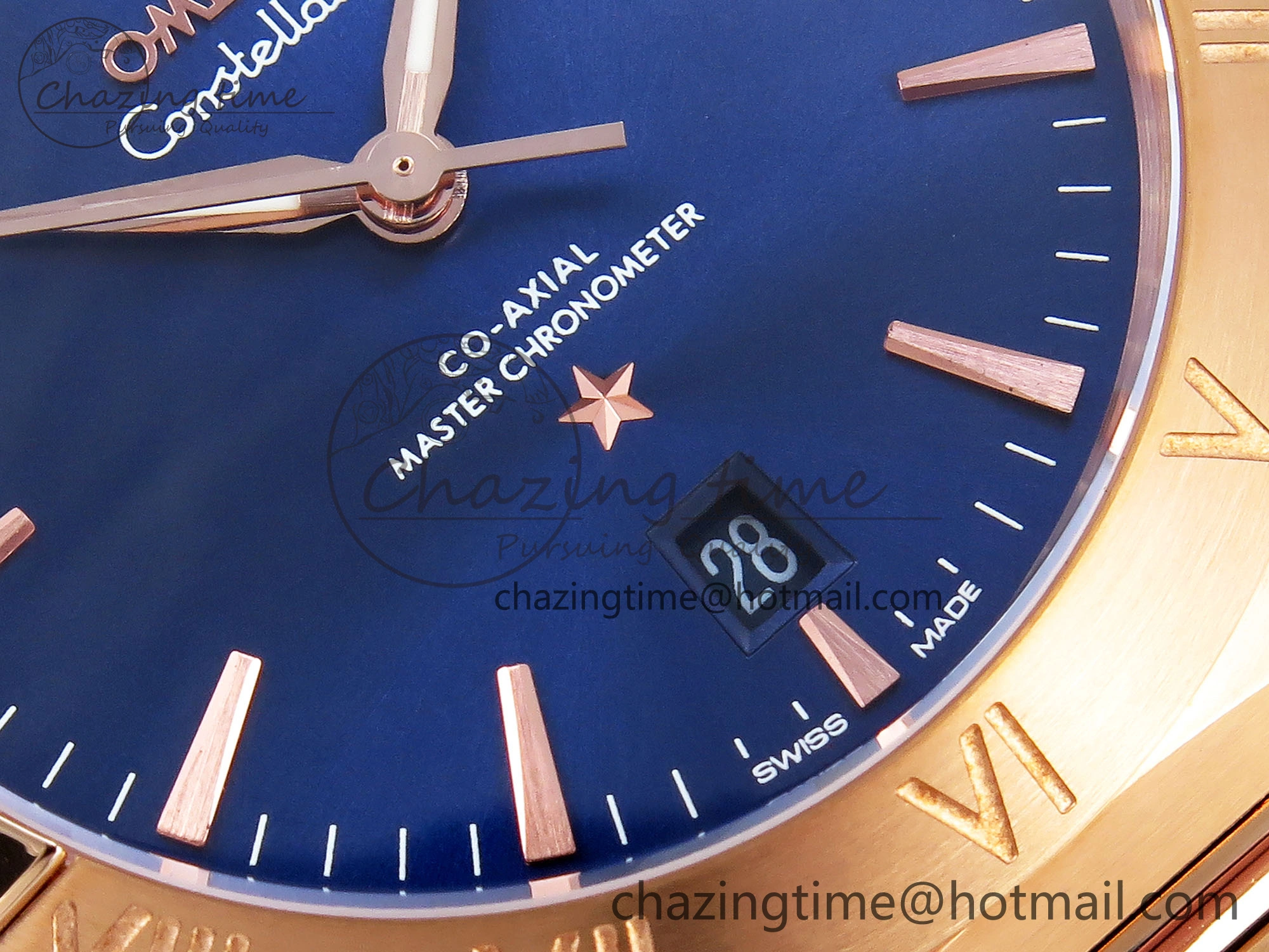 WeatherProof Constellation 39mm RG ASWF 1:1 Best Edition Blue Dial on RG Bracelet A 7778