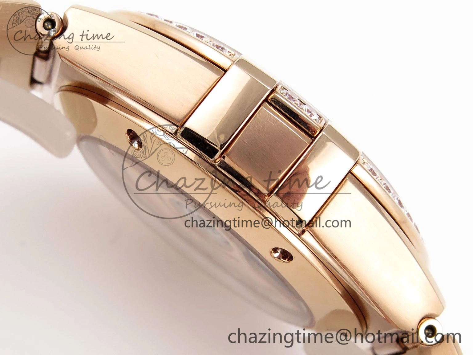 Constellation 39mm RG Diamonds Bezel ASWF 1:1 Best Edition White Dial on RG Bracelet A BestValue 7783
