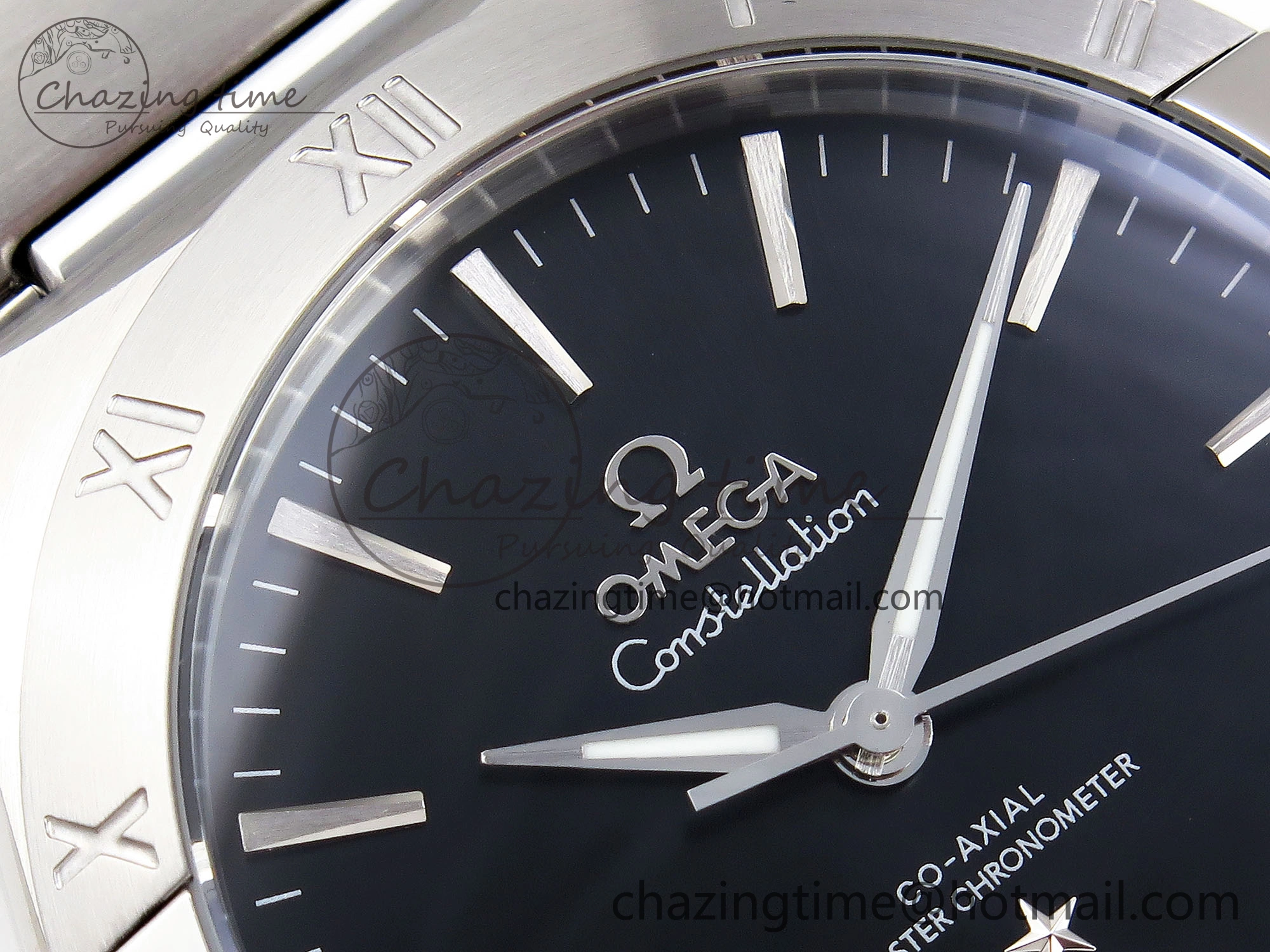 Constellation 39mm SS ASWF 1:1 Best Edition Black Dial on SS Bracelet A TopPick 10115