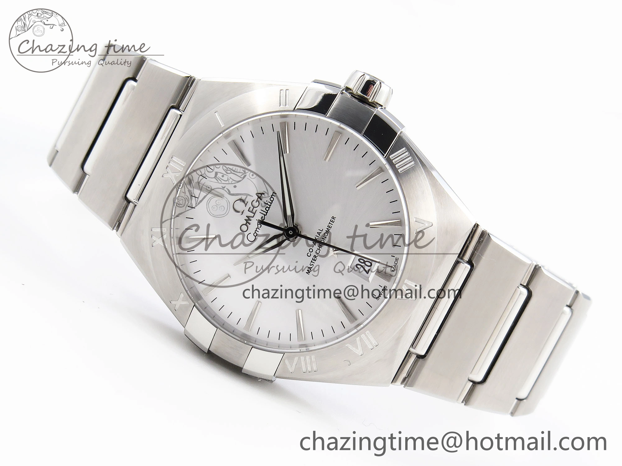Practical Constellation 39mm SS ASWF 1:1 Best Edition Silver Dial on SS Bracelet A 10114