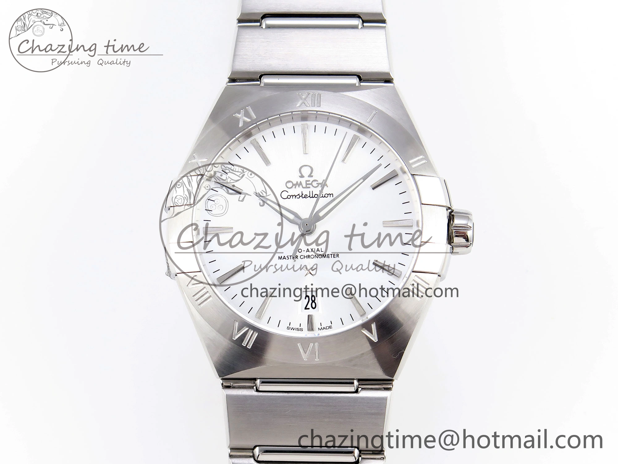 Practical Constellation 39mm SS ASWF 1:1 Best Edition Silver Dial on SS Bracelet A 10114