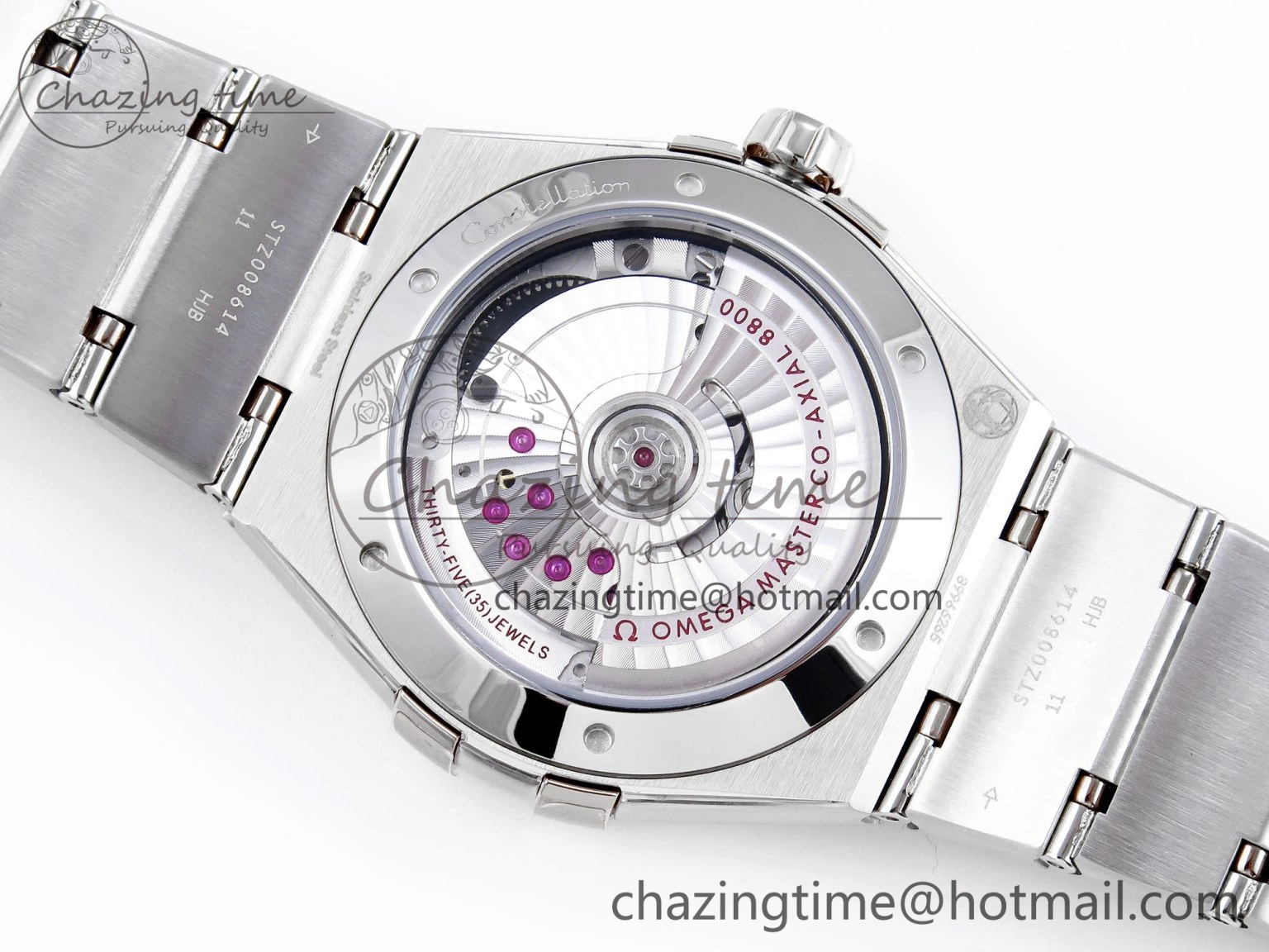 MultiPurpose Constellation 39mm SS ASWF 1:1 Best Edition White Textured Dial on SS Bracelet A 10112