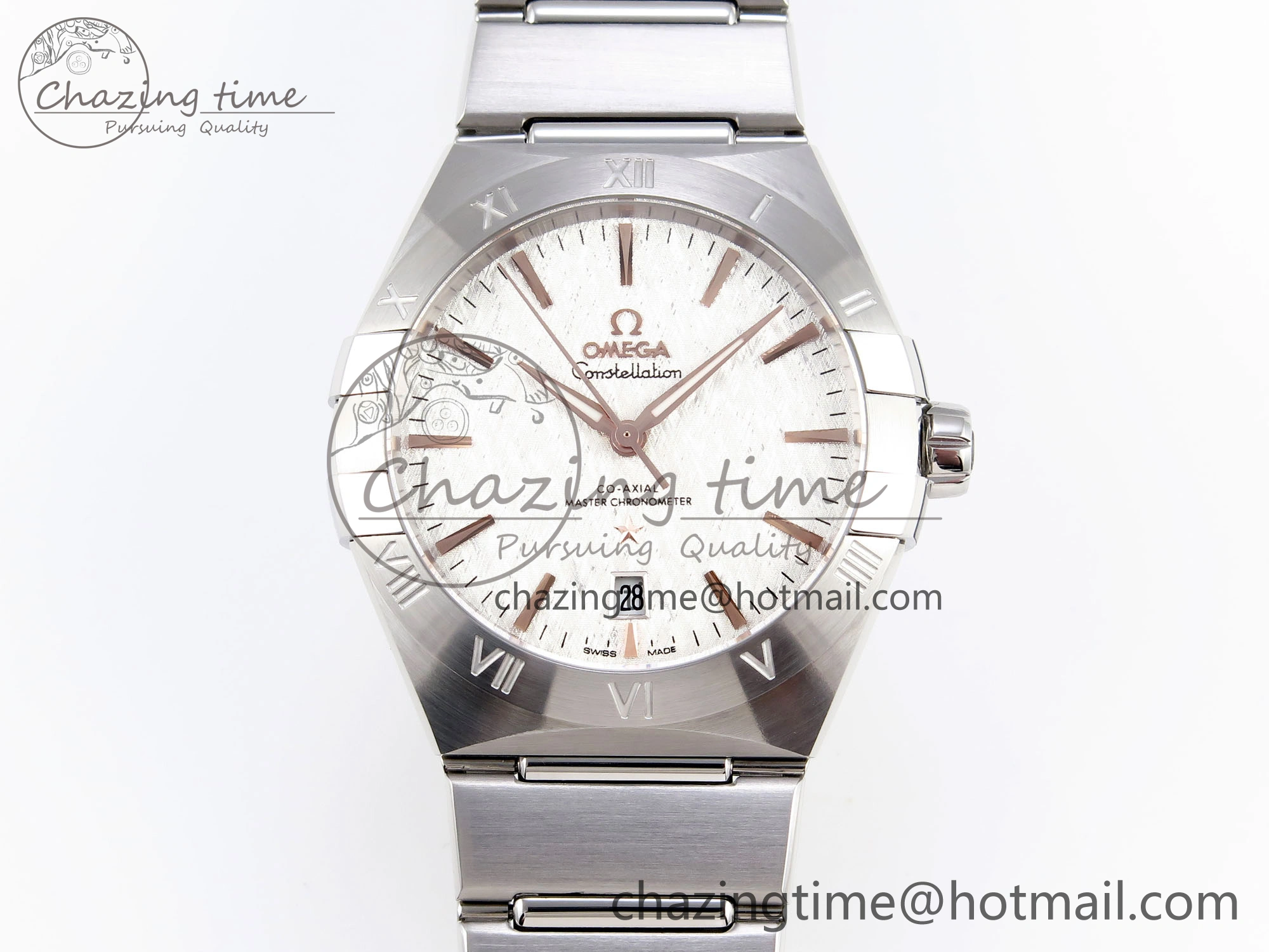 MultiPurpose Constellation 39mm SS ASWF 1:1 Best Edition White Textured Dial on SS Bracelet A 10112