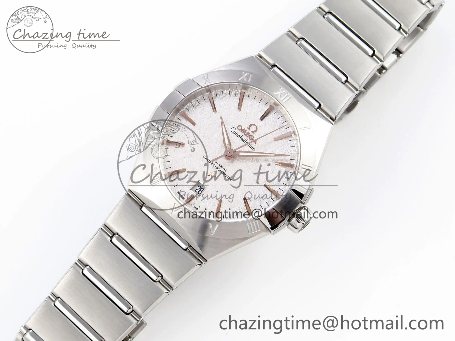 MultiPurpose Constellation 39mm SS ASWF 1:1 Best Edition White Textured Dial on SS Bracelet A 10112