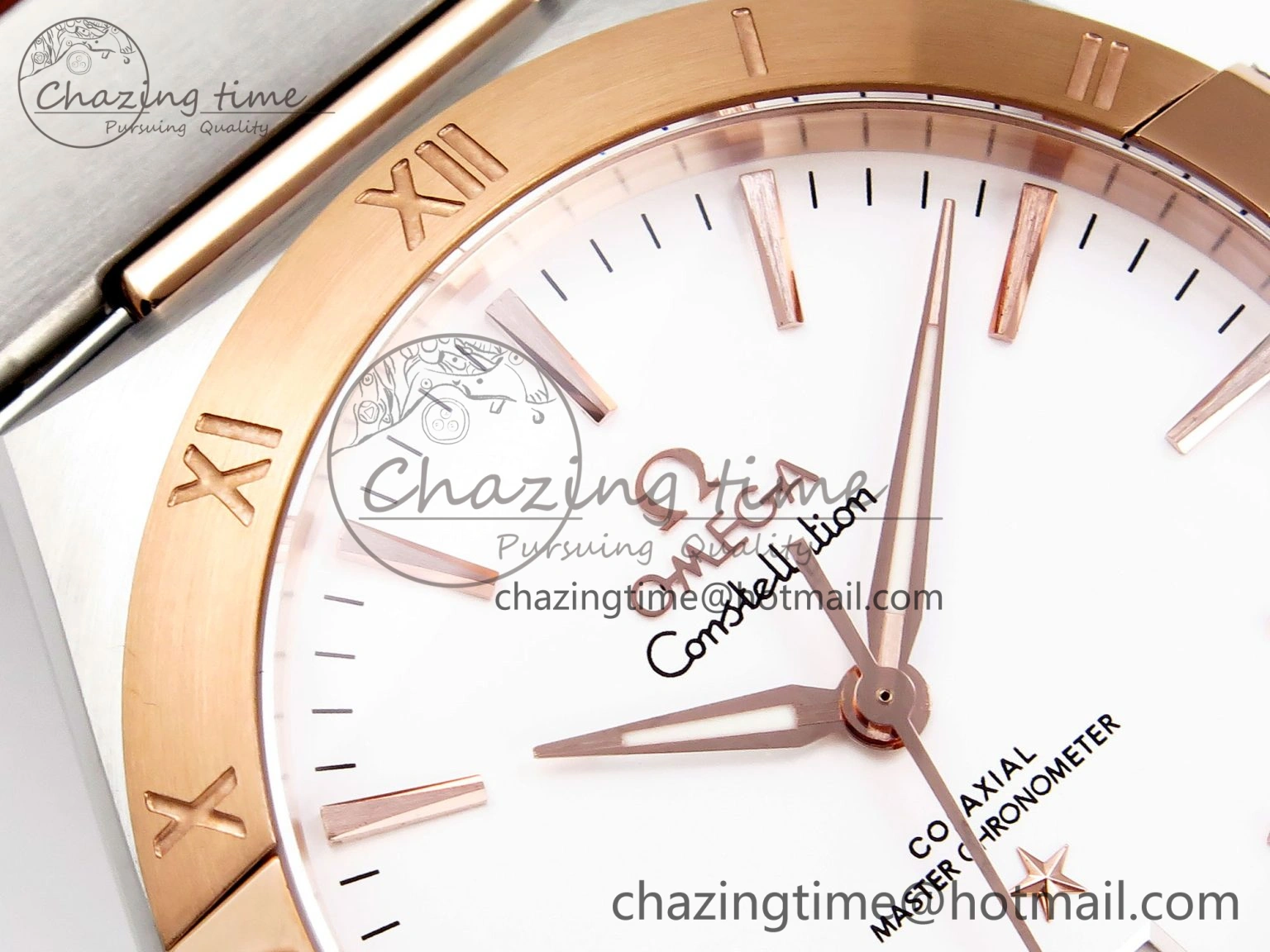 Constellation 39mm SS RG ASWF 1:1 Best Edition White Dial on SS RG Bracelet A Seasonal 10117
