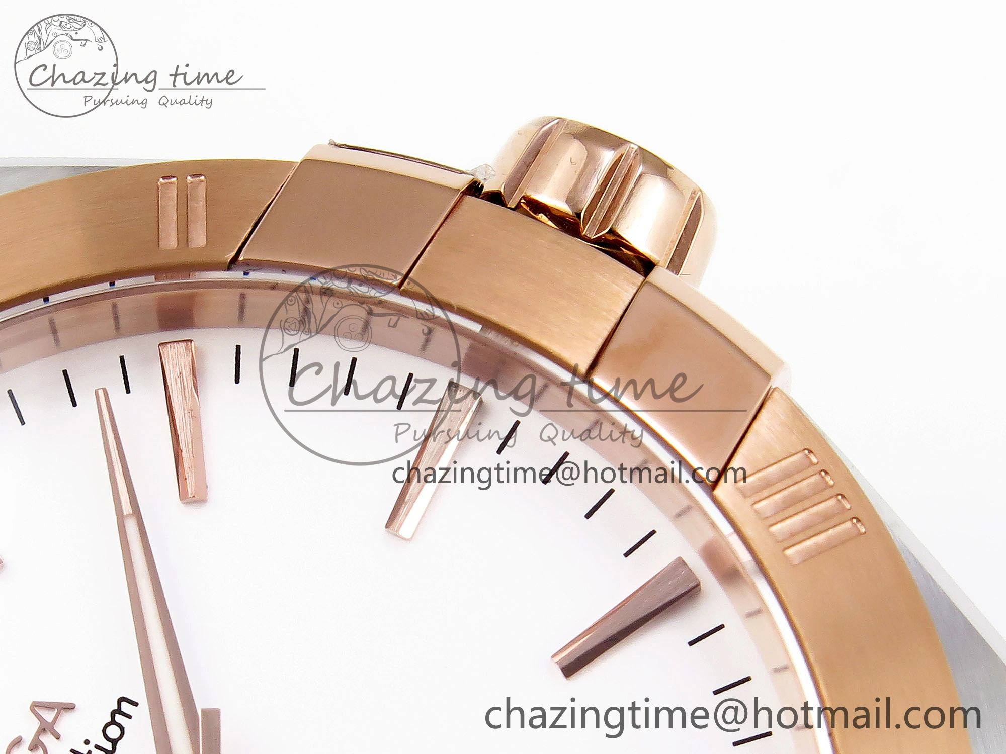 Constellation 39mm SS RG ASWF 1:1 Best Edition White Dial on SS RG Bracelet A Seasonal 10117