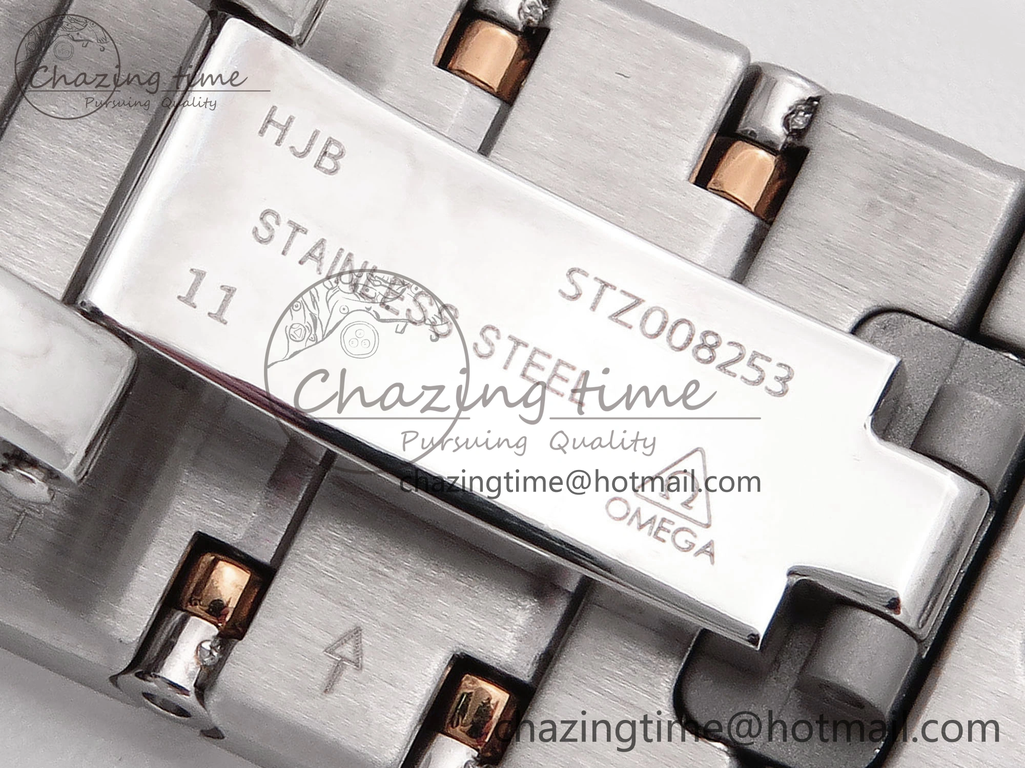 Constellation 39mm SS RG ASWF 1:1 Best Edition White Diamonds Dial on SS RG Bracelet A TimelessDesign 10116