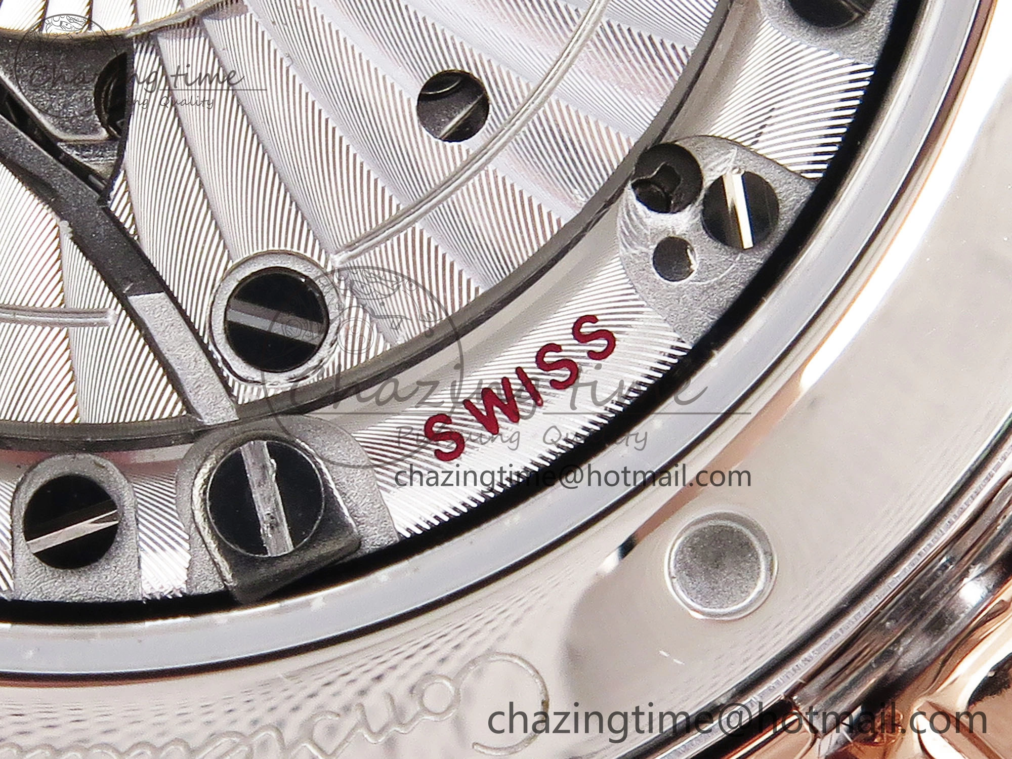 Constellation 39mm SS RG Diamonds Bezel ASWF 1:1 Best Edition White Diamonds Dial on SS RG Bracelet A Sophisticated 10118