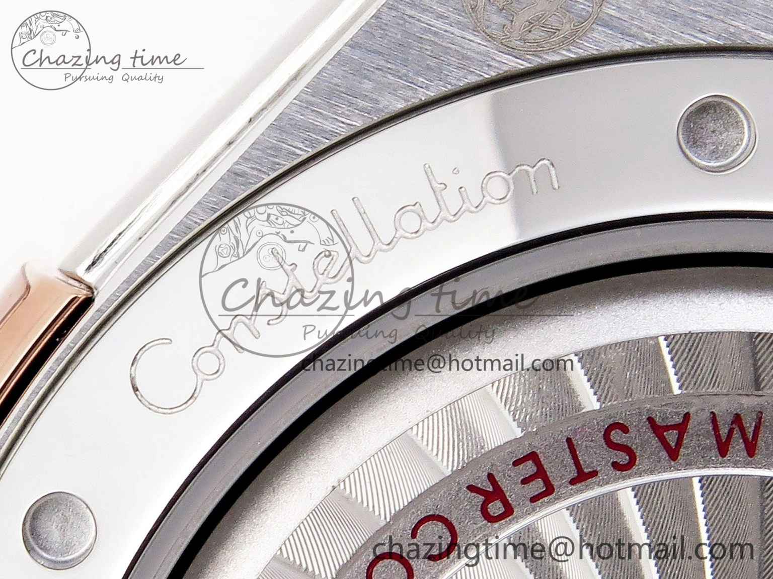 Constellation 39mm SS RG Diamonds Bezel ASWF 1:1 Best Edition White Diamonds Dial on SS RG Bracelet A Sophisticated 10118