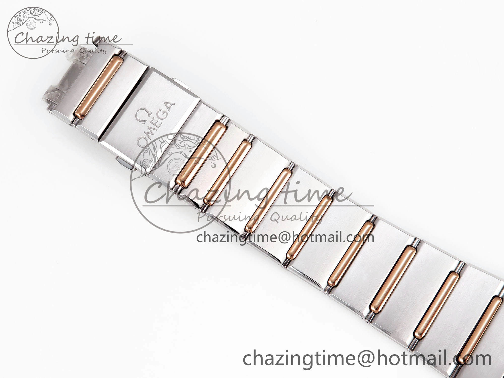 Constellation 39mm SS RG Diamonds Bezel ASWF 1:1 Best Edition White Diamonds Dial on SS RG Bracelet A Sophisticated 10118