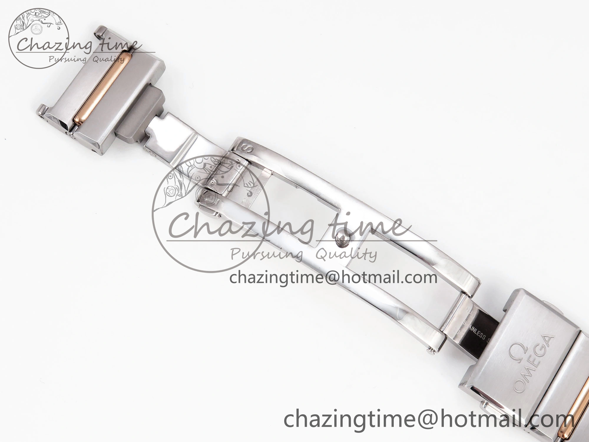 Constellation 39mm SS RG Diamonds Bezel ASWF 1:1 Best Edition White Diamonds Dial on SS RG Bracelet A Sophisticated 10118