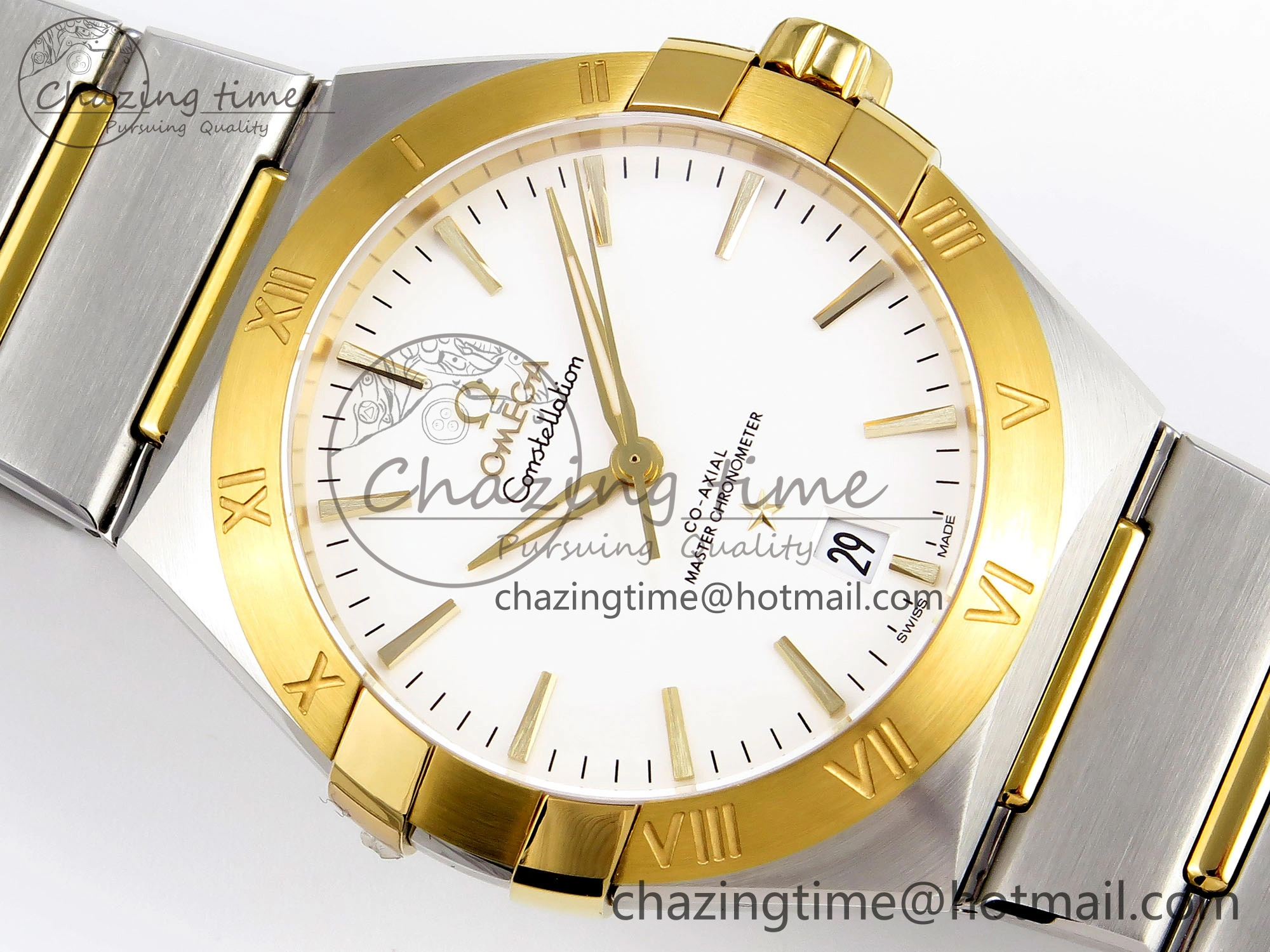 WellDesigned Constellation 39mm SS YG ASWF 1:1 Best Edition White Dial on SS YG Bracelet A 10121