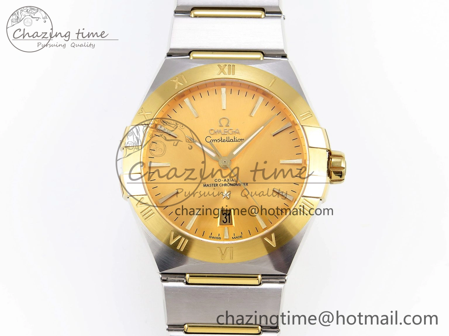 WeatherProof Constellation 39mm SS YG ASWF 1:1 Best Edition YG Dial on SS YG Bracelet A 7773