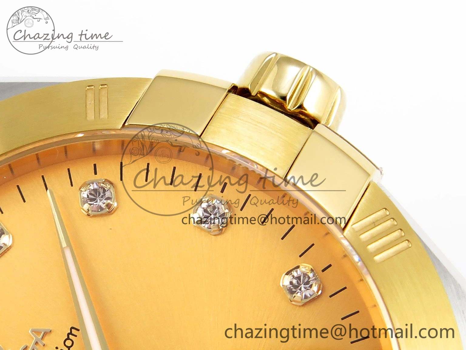 Attractive Constellation 39mm SS YG ASWF 1:1 Best Edition YG Diamonds Dial on SS YG Bracelet A 7776