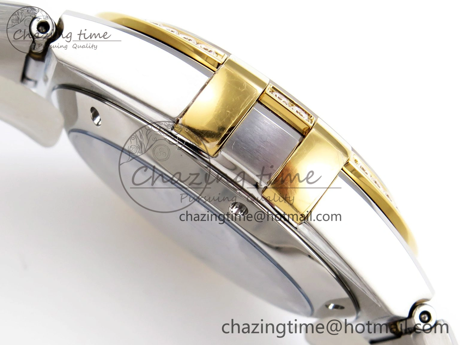 Tailored Constellation 39mm SS YG Diamonds Bezel ASWF 1:1 Best Edition White Diamonds Dial on SS YG Bracelet A 10124