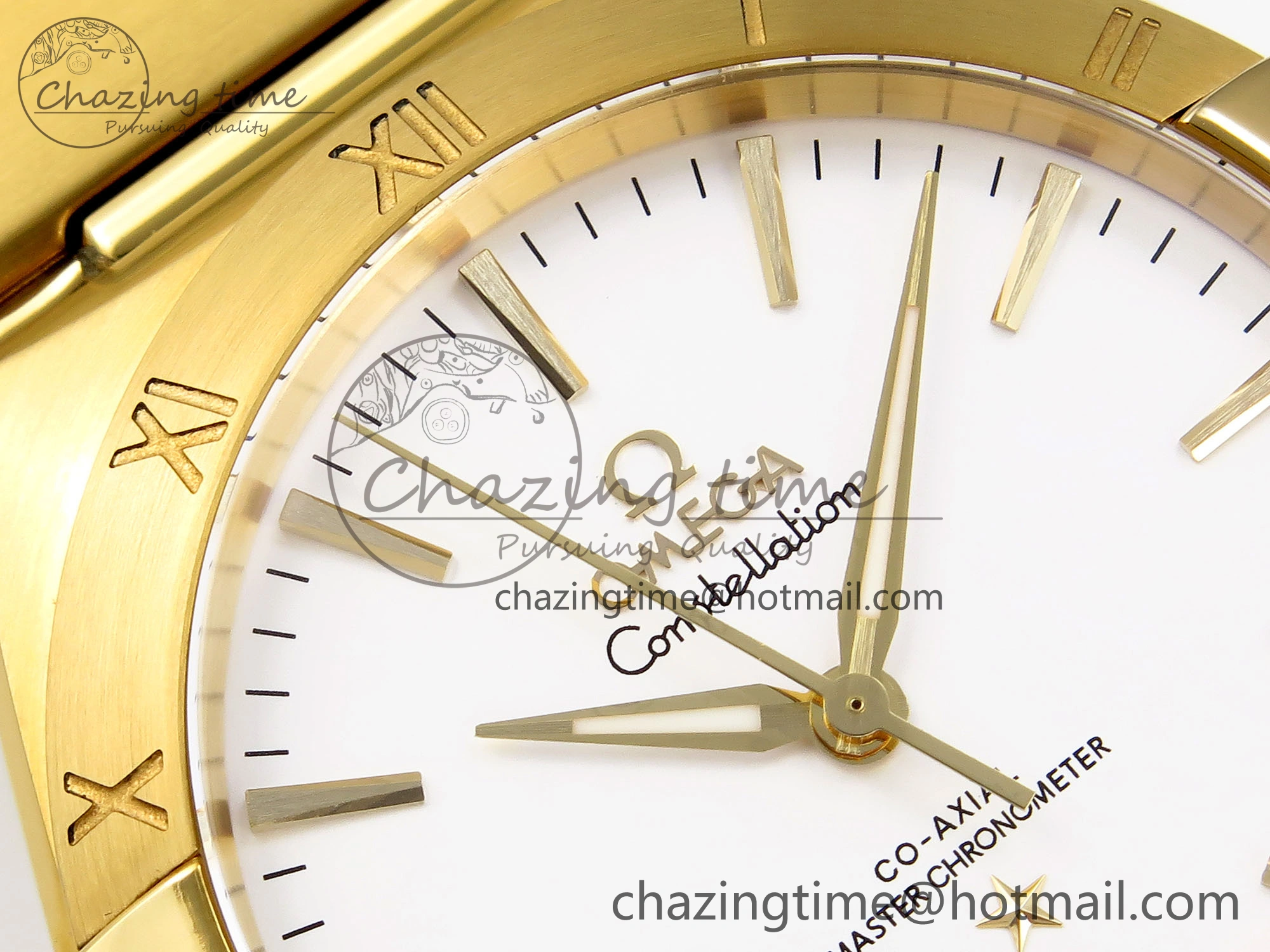 QuickDry Constellation 39mm YG ASWF 1:1 Best Edition White Dial on YG Bracelet A 7780