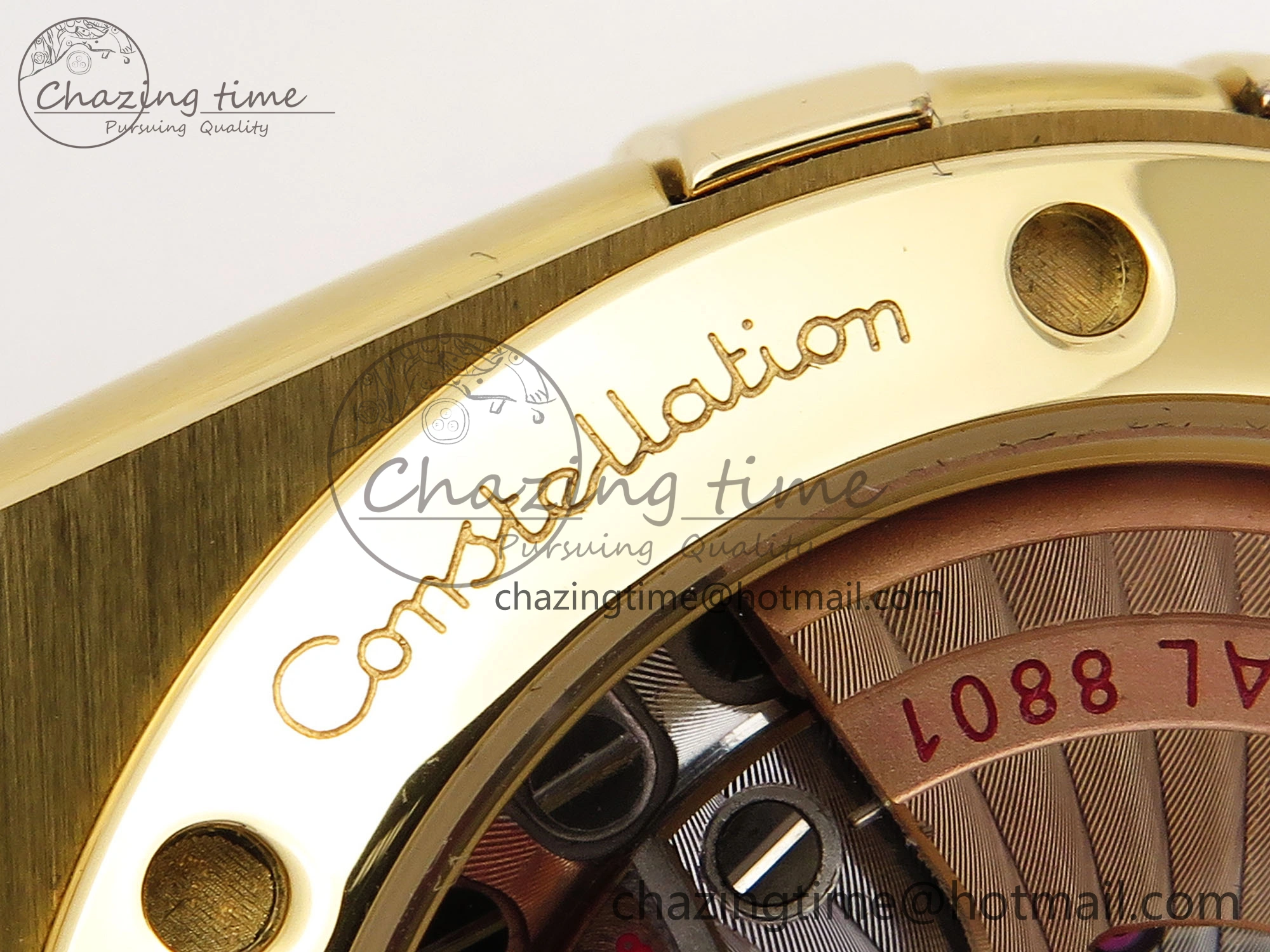 QuickDry Constellation 39mm YG ASWF 1:1 Best Edition White Dial on YG Bracelet A 7780