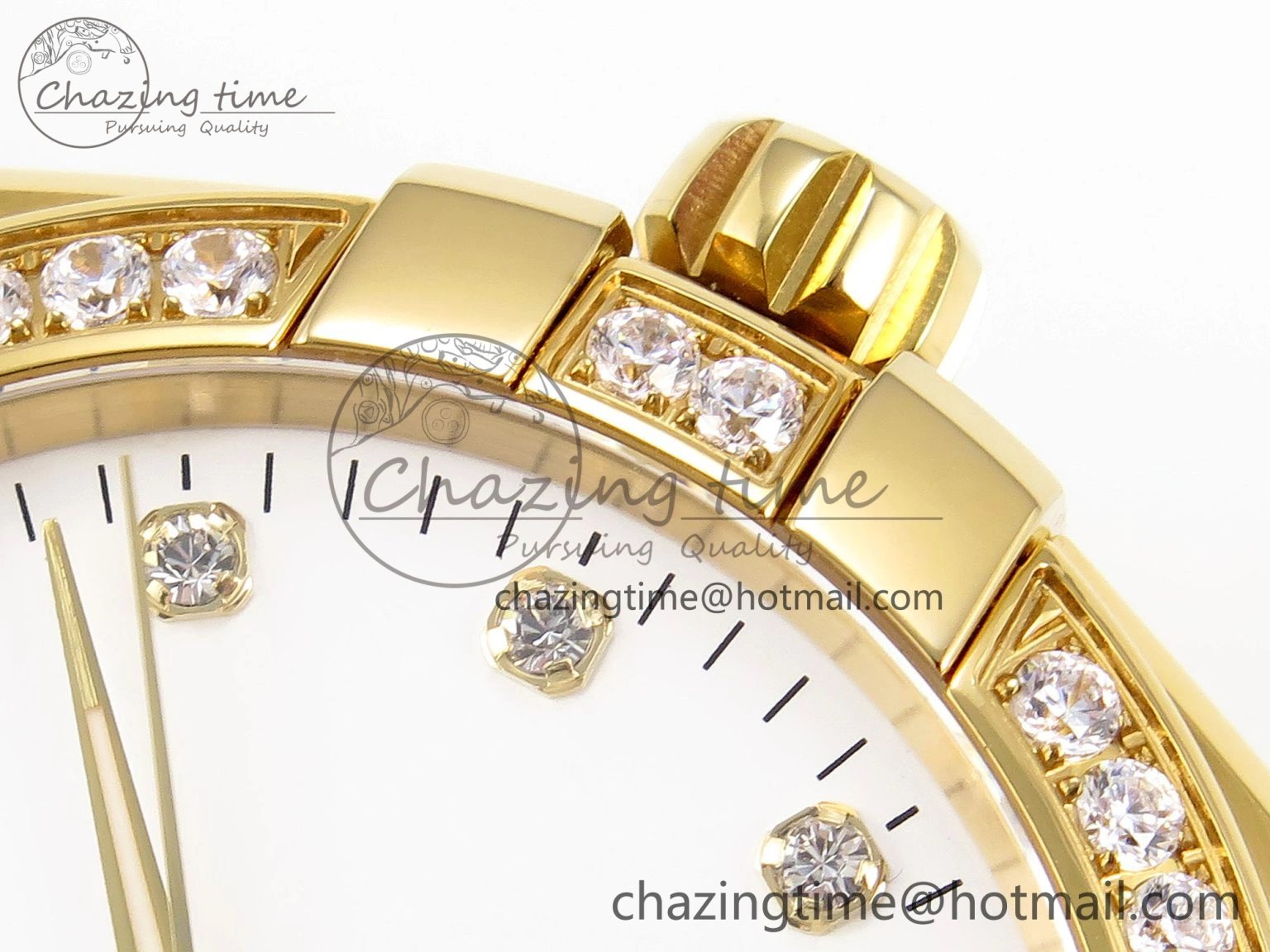 Classic Constellation 39mm YG Diamonds Bezel ASWF 1:1 Best Edition White Diamonds Dial on YG Bracelet A 7779