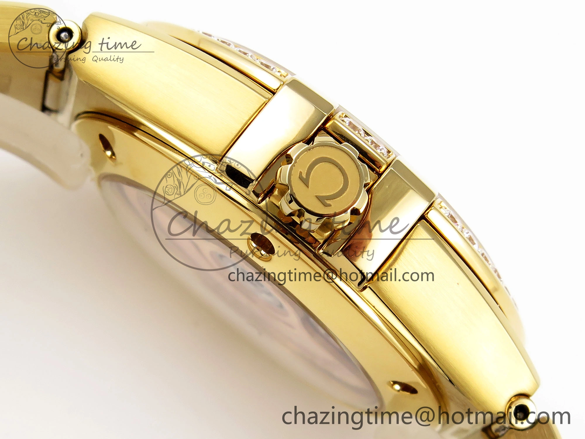 Classic Constellation 39mm YG Diamonds Bezel ASWF 1:1 Best Edition White Diamonds Dial on YG Bracelet A 7779