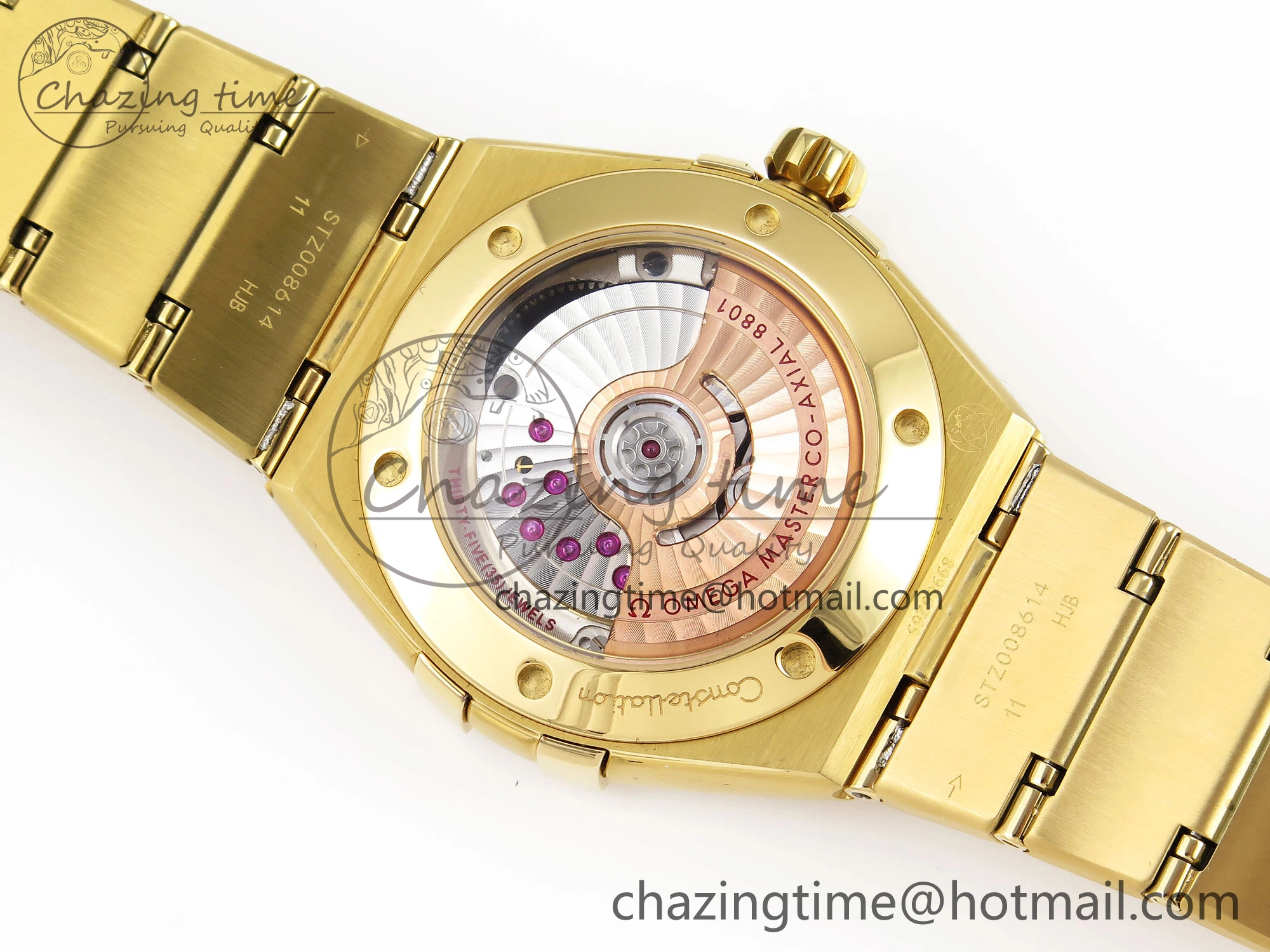 Classic Constellation 39mm YG Diamonds Bezel ASWF 1:1 Best Edition White Diamonds Dial on YG Bracelet A 7779