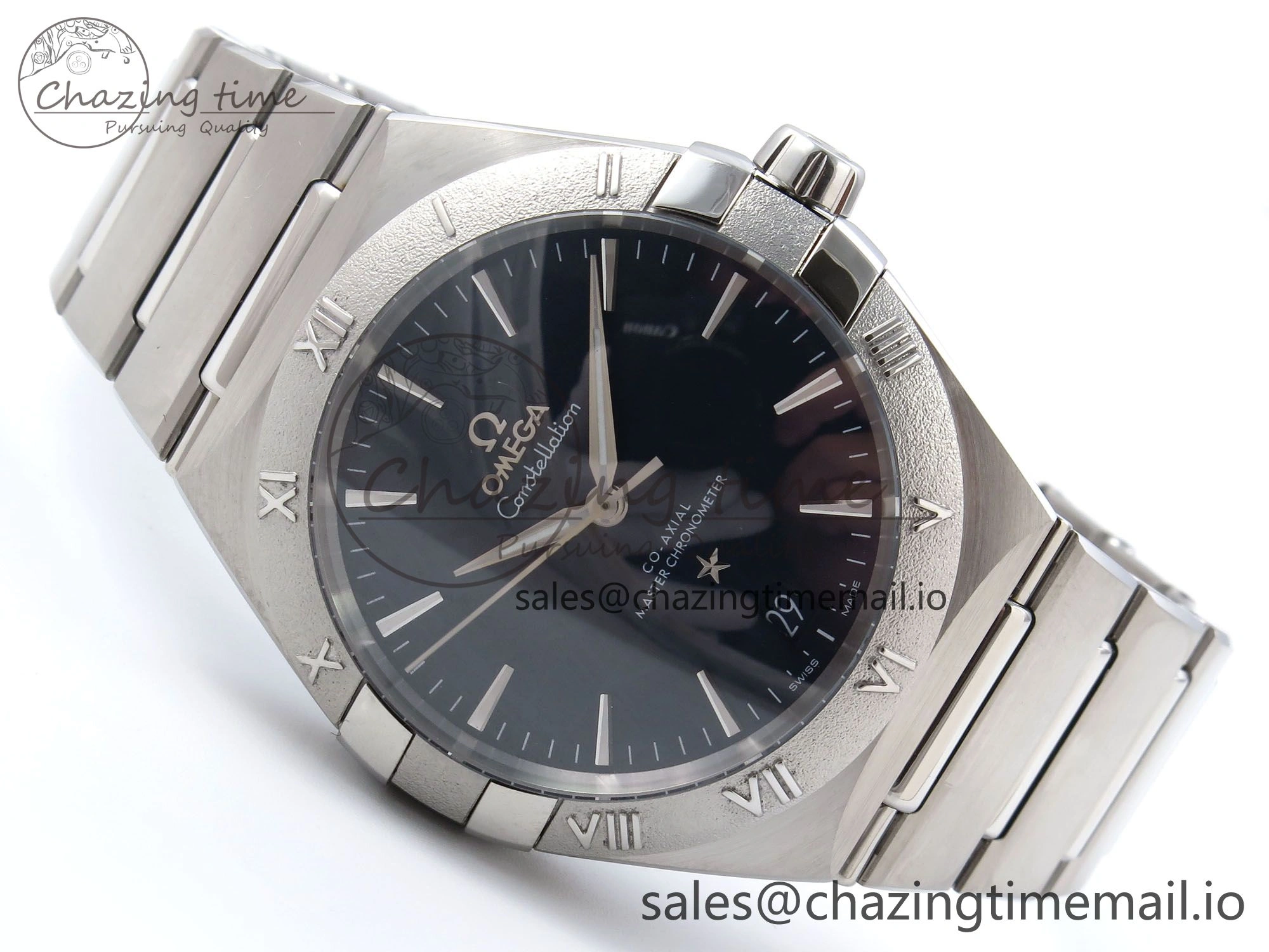 Constellation 41mm SS ASWF 1:1 Best Edition Blue Dial on SS Bracelet A Bright 7695
