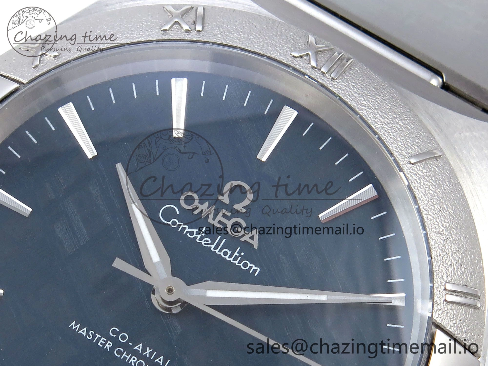 Constellation 41mm SS ASWF 1:1 Best Edition Blue Dial on SS Bracelet A Bright 7695