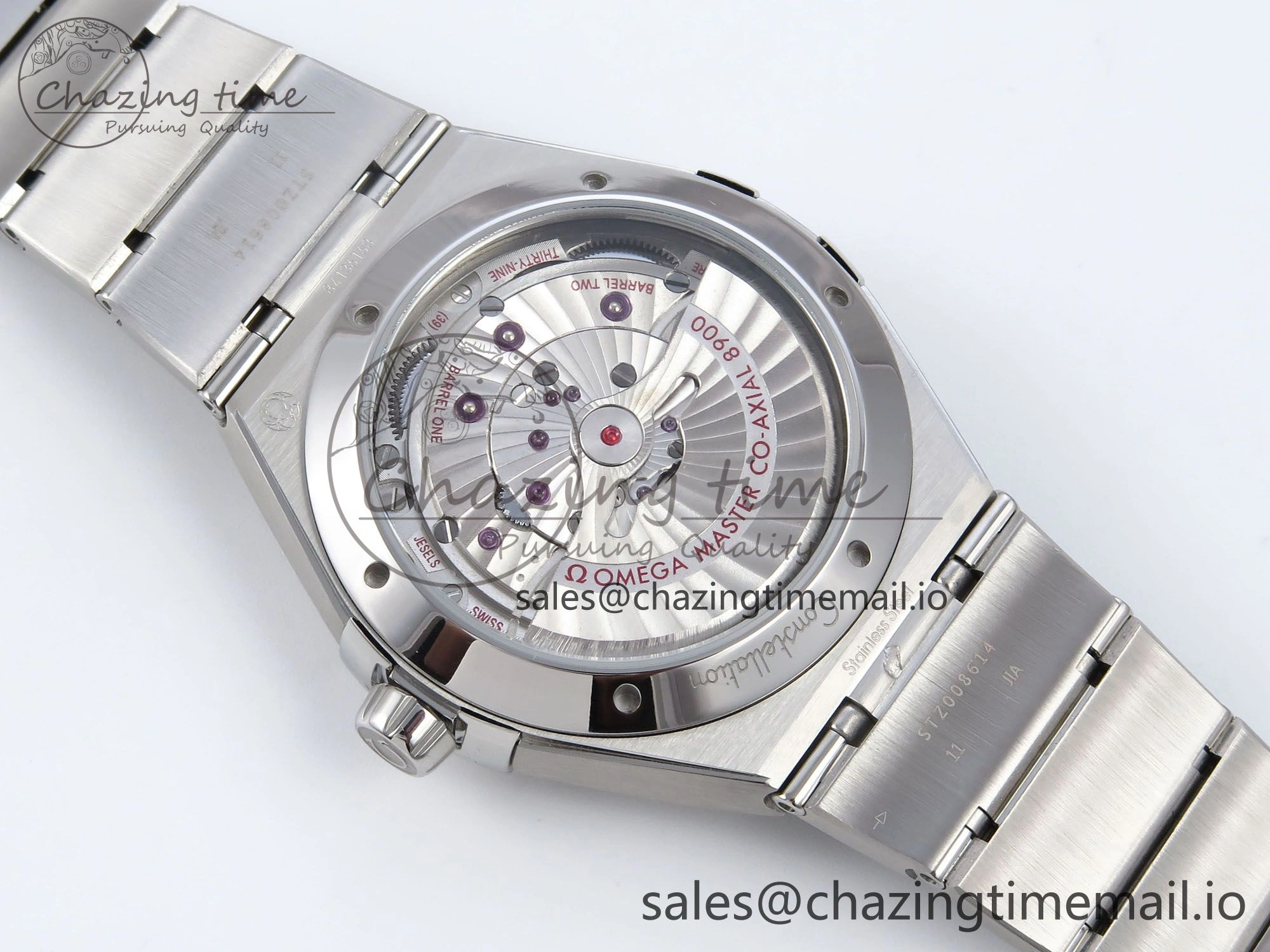 Constellation 41mm SS ASWF 1:1 Best Edition Blue Dial on SS Bracelet A Bright 7695