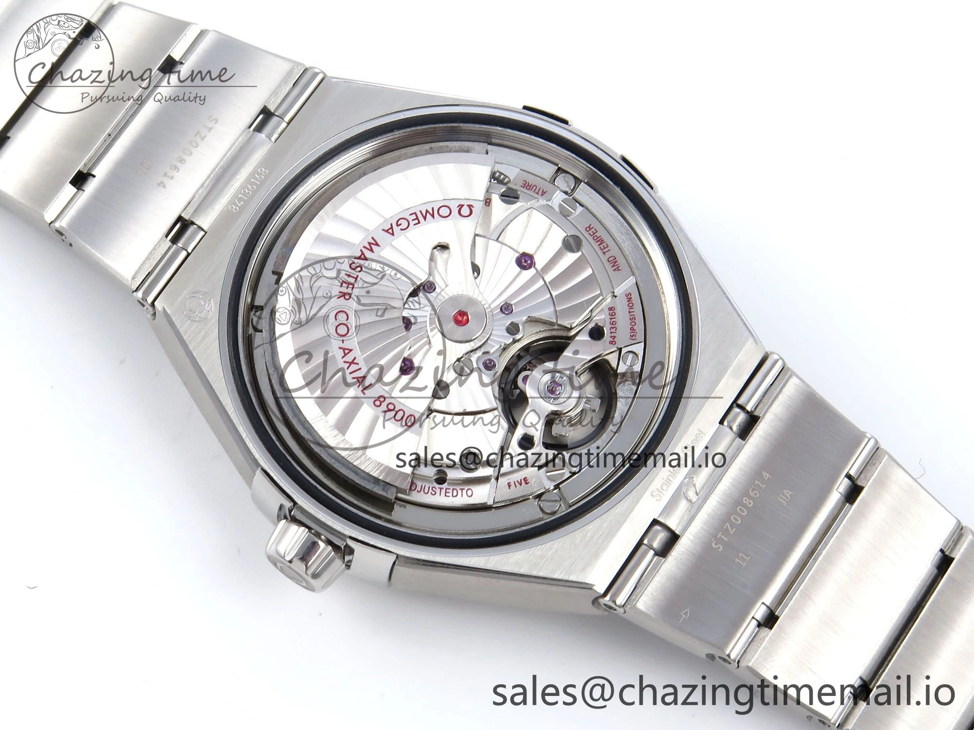 Constellation 41mm SS ASWF 1:1 Best Edition Blue Dial on SS Bracelet A Bright 7695