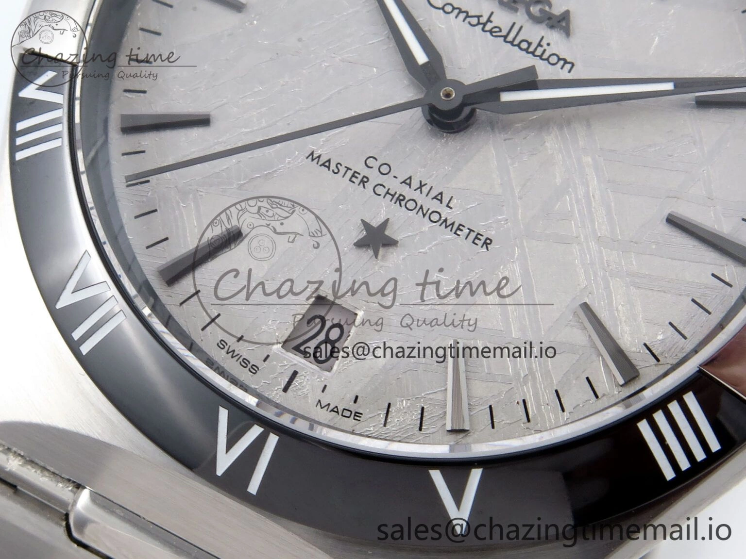 Trendy Constellation 41mm SS ASWF 1:1 Best Edition Gray Dial on SS Bracelet A 7696