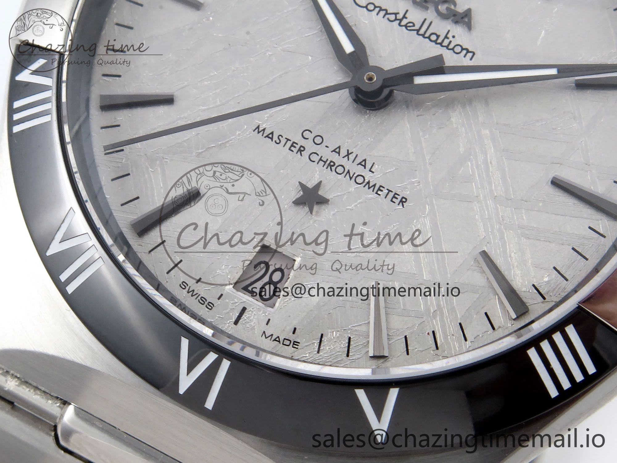Trendy Constellation 41mm SS ASWF 1:1 Best Edition Gray Dial on SS Bracelet A 7696