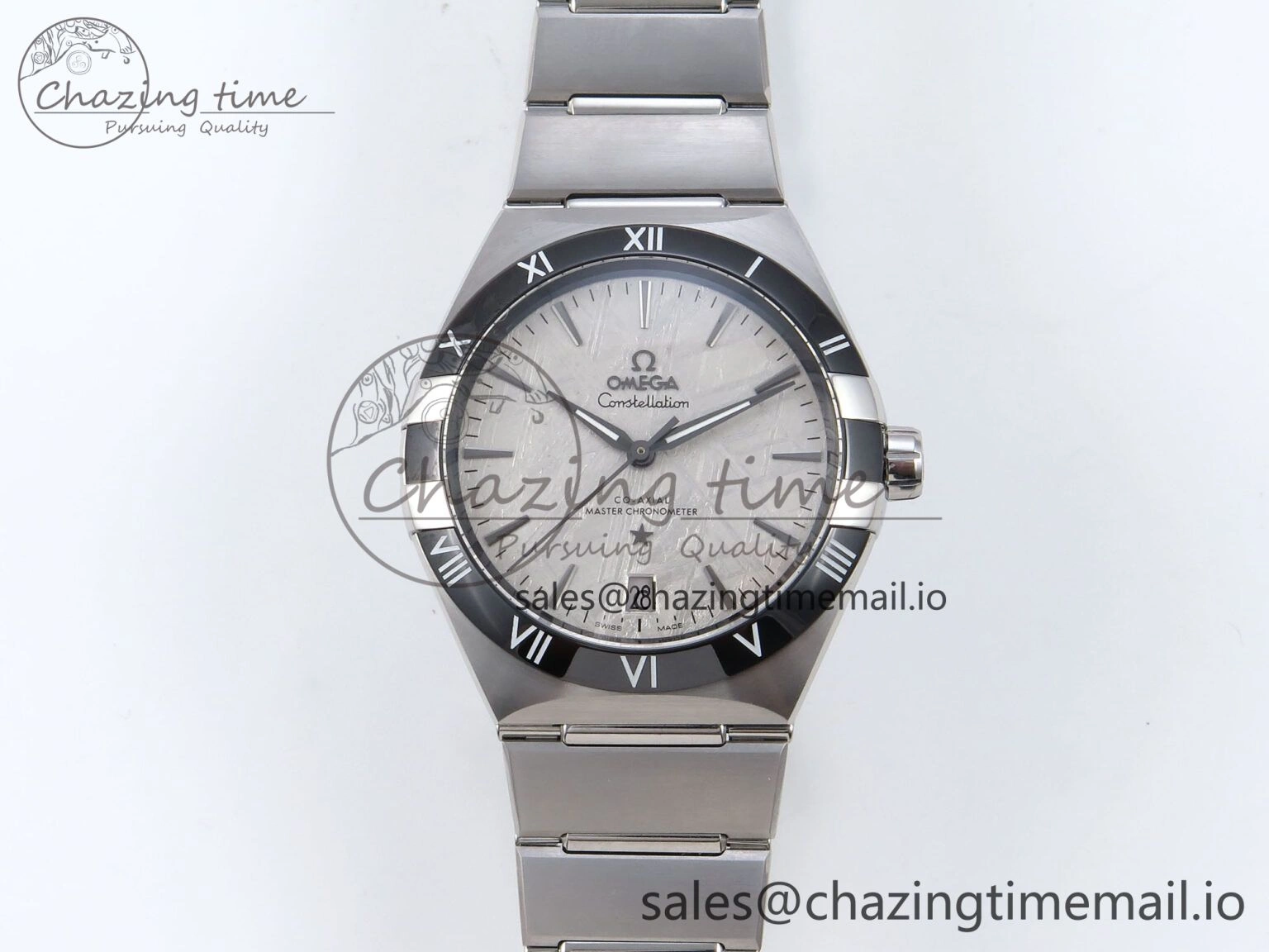Trendy Constellation 41mm SS ASWF 1:1 Best Edition Gray Dial on SS Bracelet A 7696