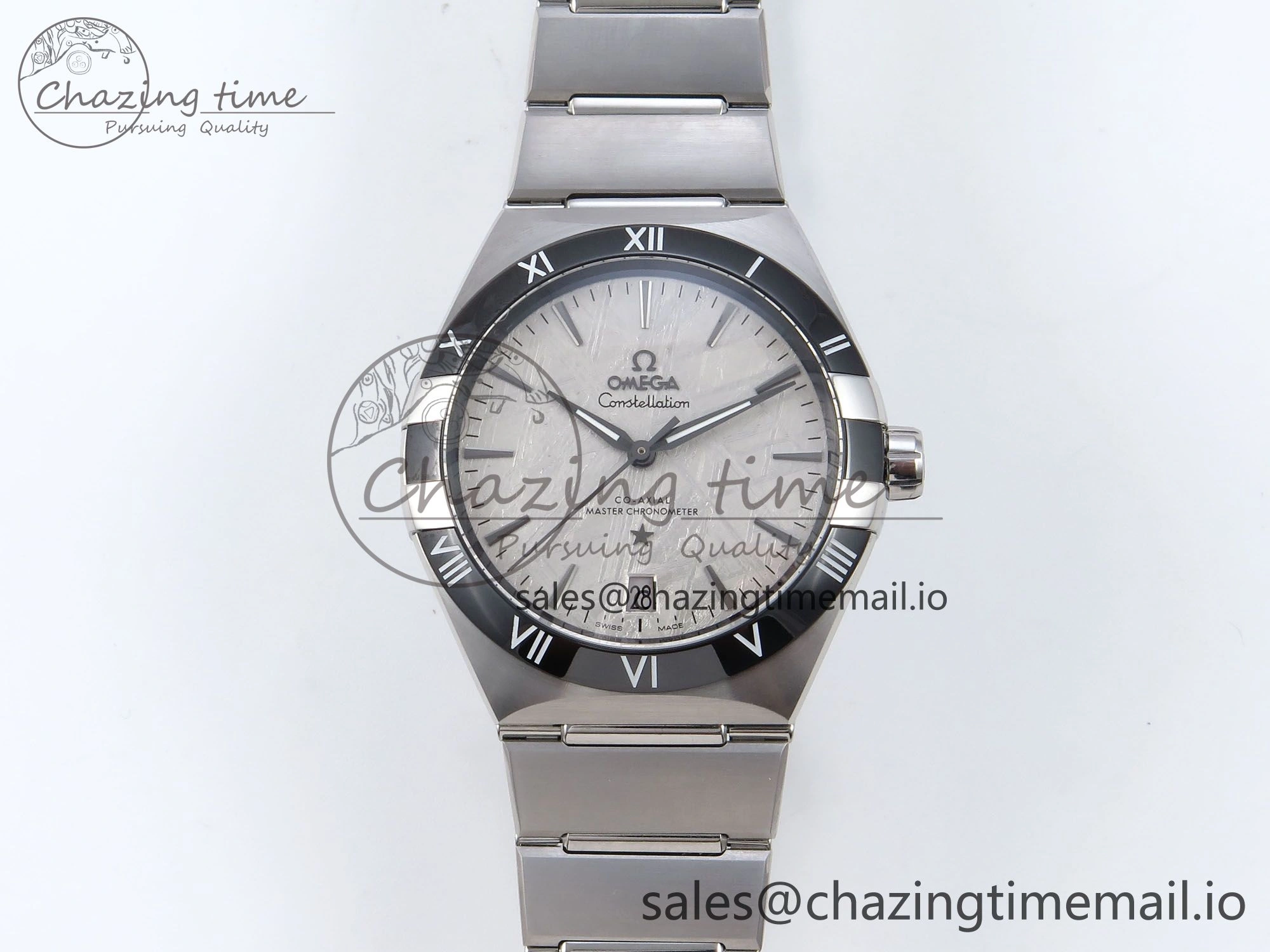 Trendy Constellation 41mm SS ASWF 1:1 Best Edition Gray Dial on SS Bracelet A 7696
