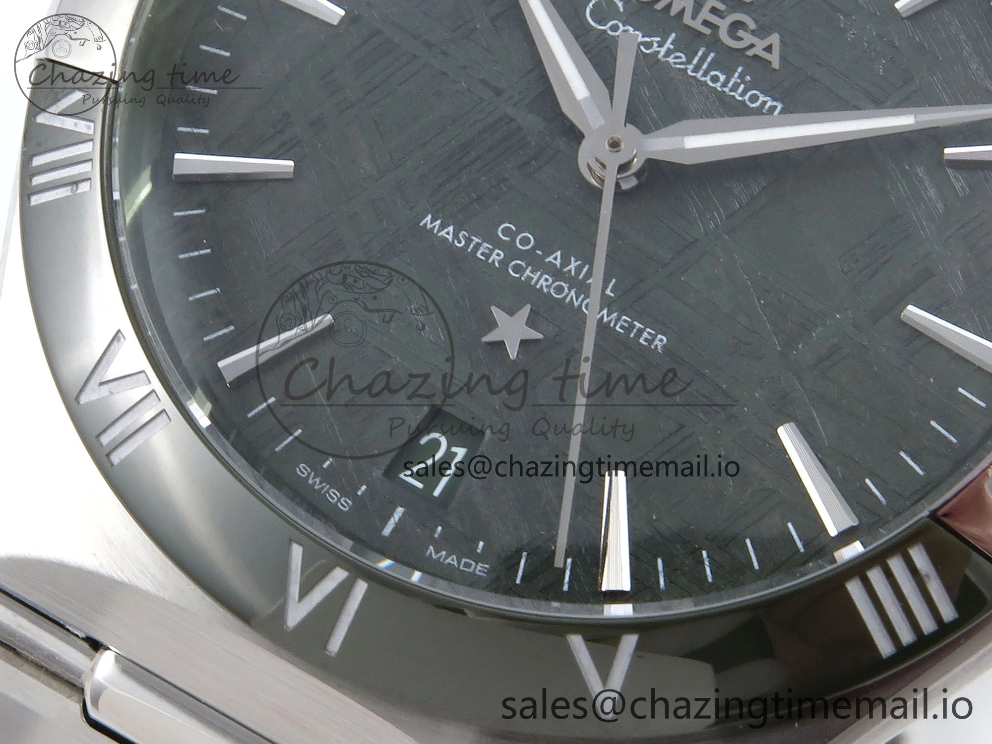 GoodFit Constellation 41mm SS ASWF 1:1 Best Edition Green Dial on SS Bracelet A 7697